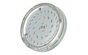 Лампа светодиодная PLED-ECO-GX53 6Вт таблетка 5000К CLEAR холод. бел. GX53 510лм 230В JazzWay 4897062852090